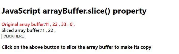 JavaScript arrayBuffer.slice() method - coder Discovery